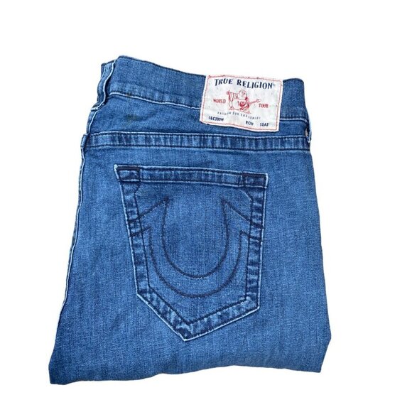 True Religion Jeans Size 38 RICKY RELAXED STRAIGHT Blue - Picture 2 of 6